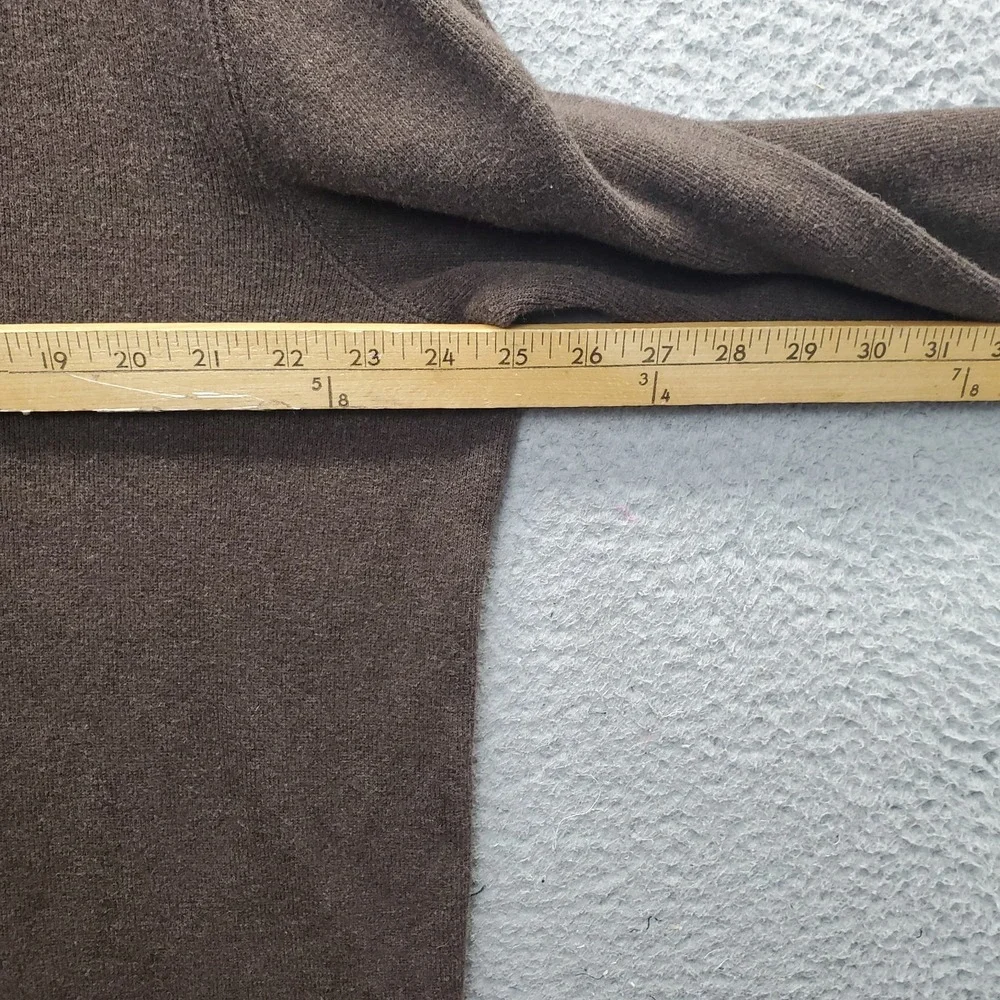 Polo Ralph Lauren Sweater Mens XL Brown Cotton Pony Logo Long Sleeve Quarter Zip